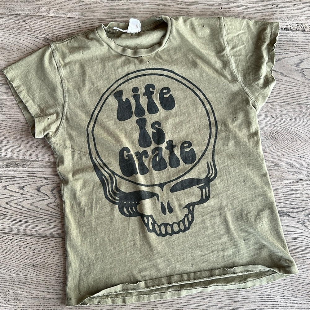 MadeWorn Grateful Dead T size XS green